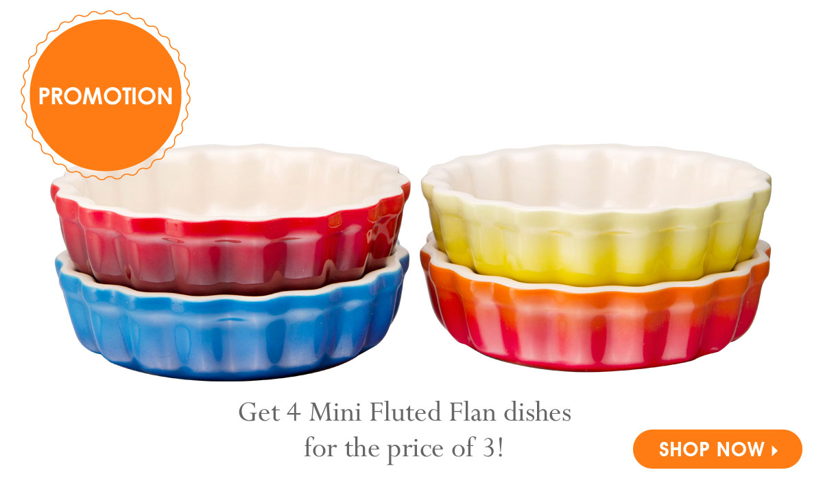 Promotion Mini Fluted Flan Dishes - Le Creuset