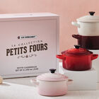 Stoneware Petits Fours Set of 4 Mini Cocottes image number 3