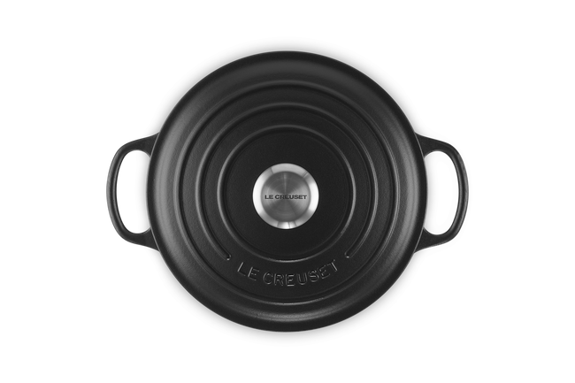 Cast Iron Signature Deep Round CasseroleMatte Black image number 3