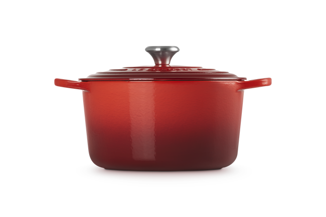 Cast Iron Signature Deep Round CasseroleCerise image number 3
