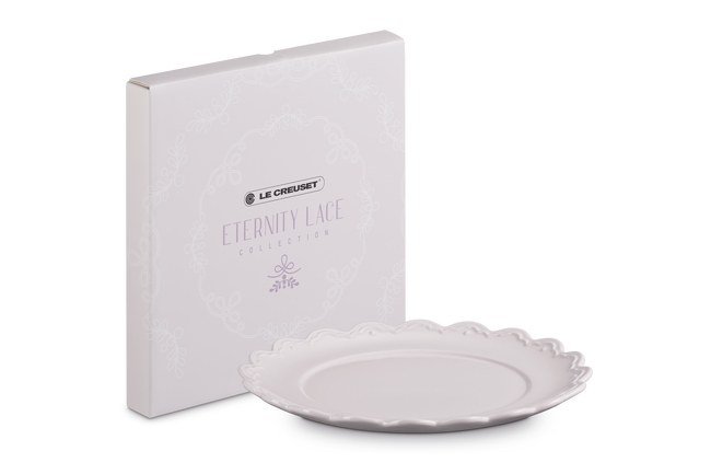Le Creuset Stoneware Eternity Lace Plate Frill Relief 27cm image number 1