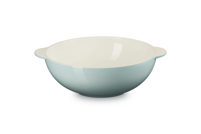 Stoneware Signature Round Serving Bowl with LidSea Salt image number 3