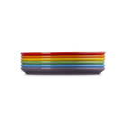 Stoneware Rainbow Set of 6 Coupe Side Plates image number 4