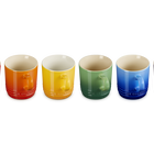 Stoneware Rainbow Set of 6 Cappuccino Mugs image number 3