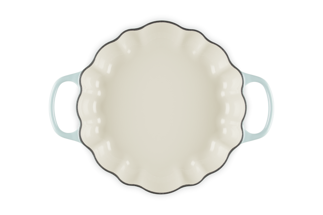 Le Creuset Cast Iron Signature Pumpkin Shallow Casserole 28cm Sea SaltSea Salt image number 5