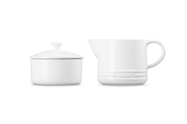 Stoneware Signature Milk & Sugar SetWhite image number 3