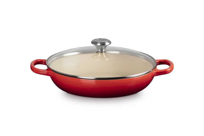 Cast Iron Signature Shallow Braiser with Glass Lid image number 1