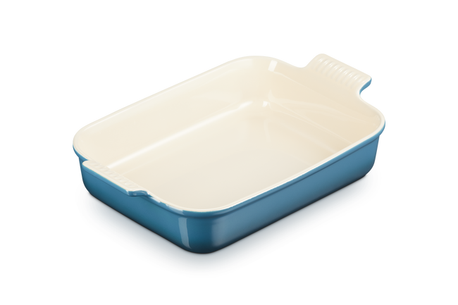 Le Creuset Stoneware Rectangular Dish Heritage 32cm Deep TealDeep Teal image number 5