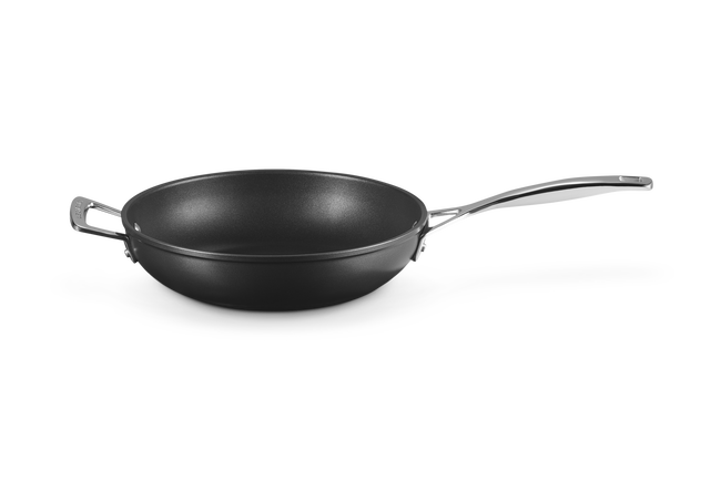 Toughened Non-Stick Deep Frying Pan with Helper Handle image number 1