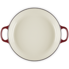 Cast Iron Petal Shallow CasseroleGarnet image number 4