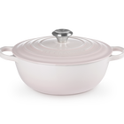 Le Creuset Cast Iron Signature Soup Pot 26cm Shell PinkShell Pink image number 1