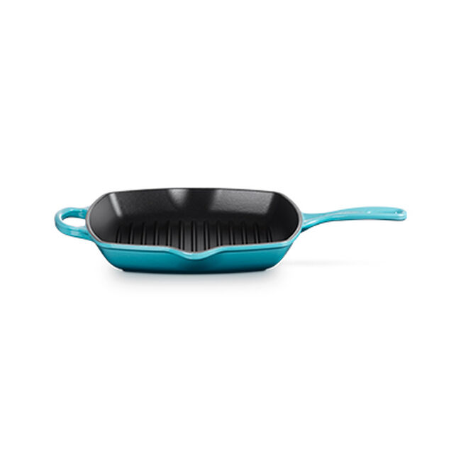 Cast Iron Signature Square Skillet GrillCaribbean image number 1