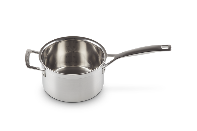 3-ply Stainless Steel Saucepan with Lid & Helper Handle image number 7