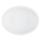 Stoneware Oval Serving BowlMeringue image number 4