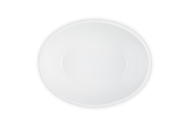 Stoneware Oval Serving BowlMeringue image number 4
