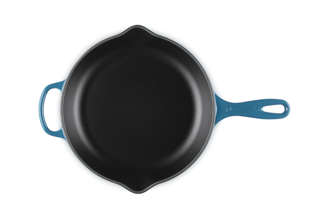 Cast Iron Signature Round SkilletDeep Teal image number 4