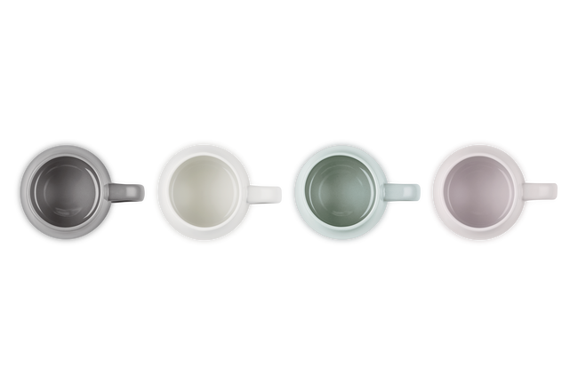 Stoneware Coupe Set of 4 Mugs image number 6