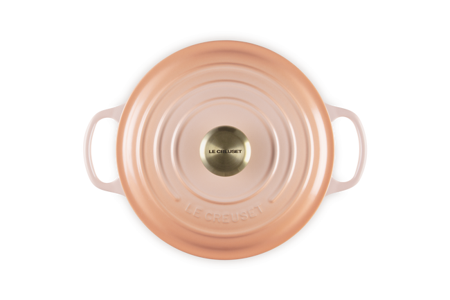 Cast Iron Signature Round CasserolePêche image number 4