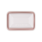 Stoneware Large Butter DishShell Pink image number 4