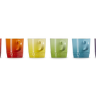 Stoneware Rainbow Set of 6 Espresso Mugs image number 5