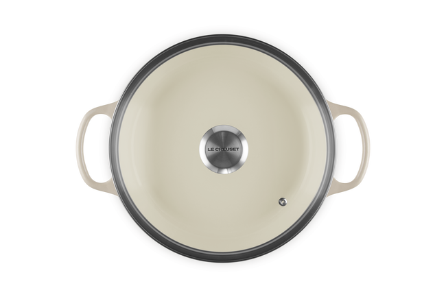 Le Creuset Cast Iron Signature Shallow Casserole with Glass Lid 26cm BriocheBrioche image number 5