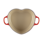 Cast Iron Heart Casserole Cerise with Stainless Steel Knob image number 4