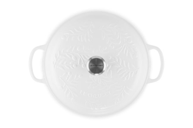 Cast Iron Olive Branch Shallow CasseroleCotton image number 4