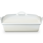 Stoneware Heritage Rectangular Dish with LidMeringue image number 1