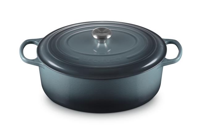 Cast Iron Signature Oval CasseroleOcean image number 2