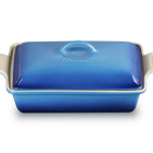 Stoneware Heritage Rectangular Dish with LidAzure Blue image number 3