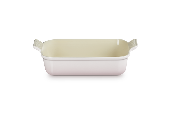 Stoneware Heritage Rectangular DishShell Pink image number 1