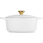 Cast Iron Signature Round CasseroleWhite image number 3