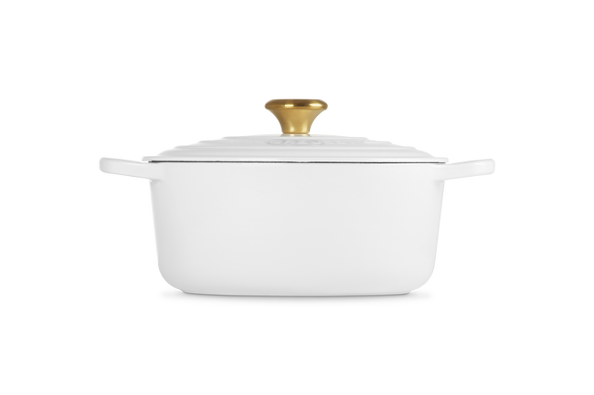 Cast Iron Signature Round CasseroleWhite image number 3