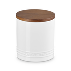 Signature 1.1L Storage Jar with Wooden LidWhite image number 1