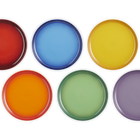 Stoneware Rainbow Set of 6 Coupe Side Plates image number 5