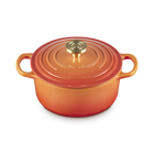 Le Creuset Cast Iron Signature Round Casserole 18cm Flamme Dor&ecirc;e image number 2
