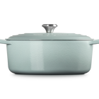 Le Creuset Cast Iron Signature Oval Casserole 31cm Sea SaltSea Salt image number 3