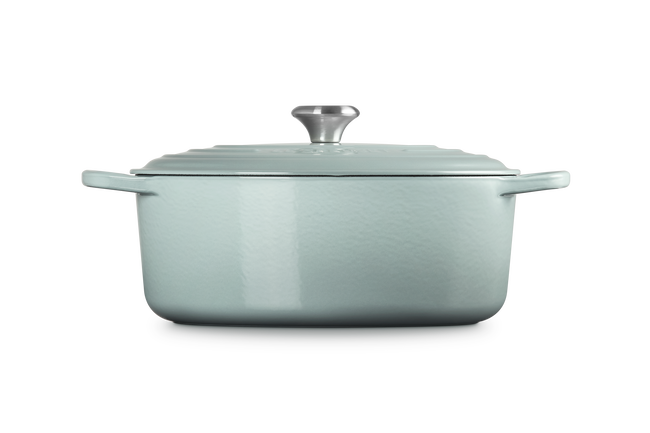 Le Creuset Cast Iron Signature Oval Casserole 31cm Sea SaltSea Salt image number 3