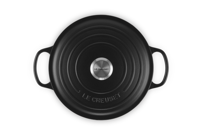 Cast Iron Signature Round CasseroleMatte Black image number 3