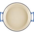 Le Creuset Cast Iron Classic Modern Heritage Shallow Casserole 28cm Azure BlueAzure Blue image number 4