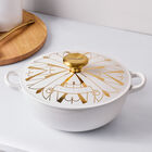 Cast Iron Art Deco Casserole image number 6
