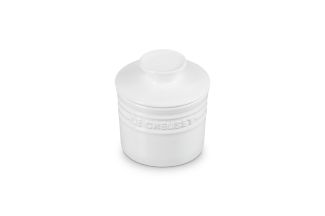 Stoneware Butter CrockWhite image number 2
