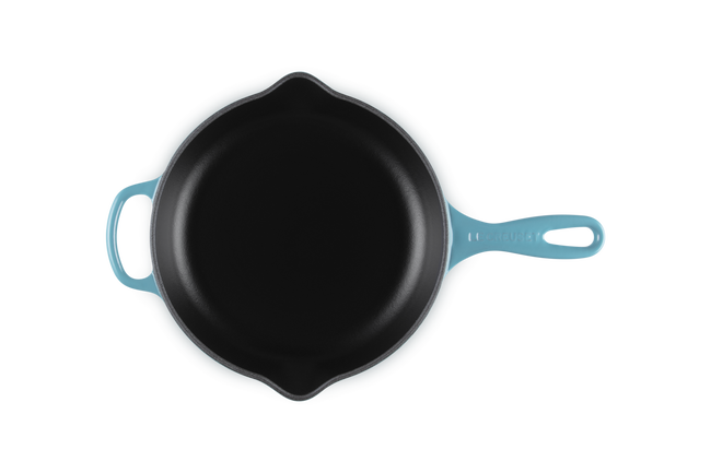 Le Creuset Cast Iron Signature Skillet 23cm CaribbeanCaribbean image number 4