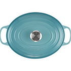 Le Creuset Cast Iron Signature Oval Casserole 29cm CaribbeanCaribbean image number 4