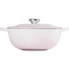 Le Creuset Cast Iron Signature Petal Soup Pot 26cm Shell PinkShell Pink image number 3