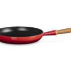 Le Creuset Cast Iron Signature Frying Pan with Wooden Handle 28cm CeriseCerise image number 1