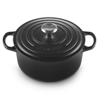 Le Creuset Cast Iron Signature Round Casserole 28cm Matte BlackMatte Black image number 2