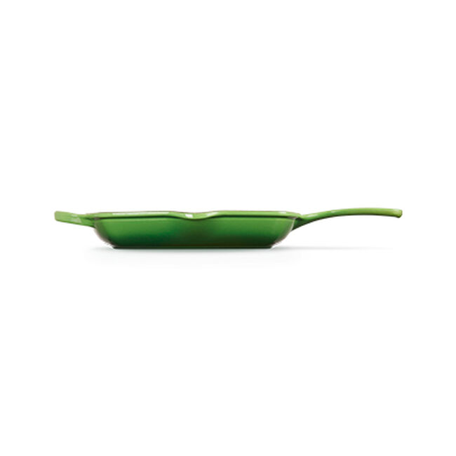 Le Creuset Cast Iron Signature Square Skillet Grill 26cm Bamboo GreenBamboo image number 4