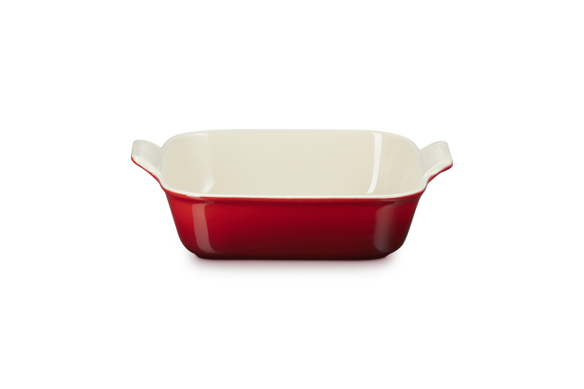 Stoneware Heritage Square DishCerise image number 1