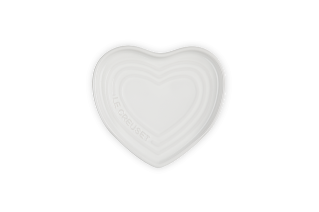 Stoneware Heart Spoon RestWhite image number 4